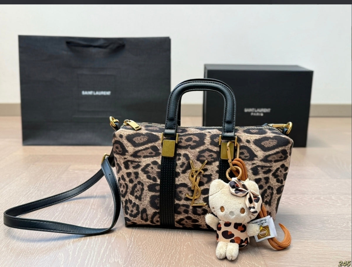 SAINT LAURENT BABY DUFFLE – LEOPARD PRINT