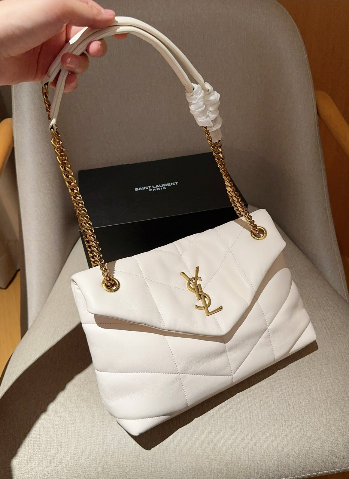 Yves Saint Laurent Puffer Medium in Lambskin