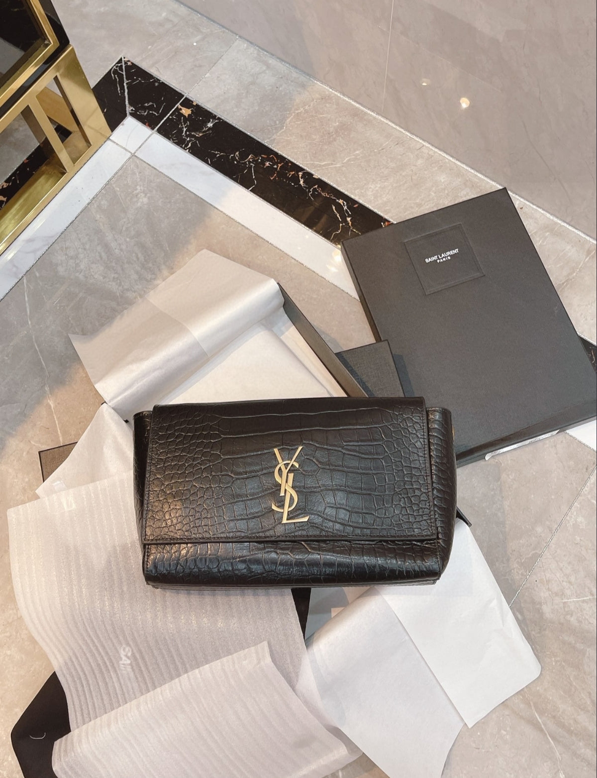 Saint Laurent Cassandre Chain Wallet