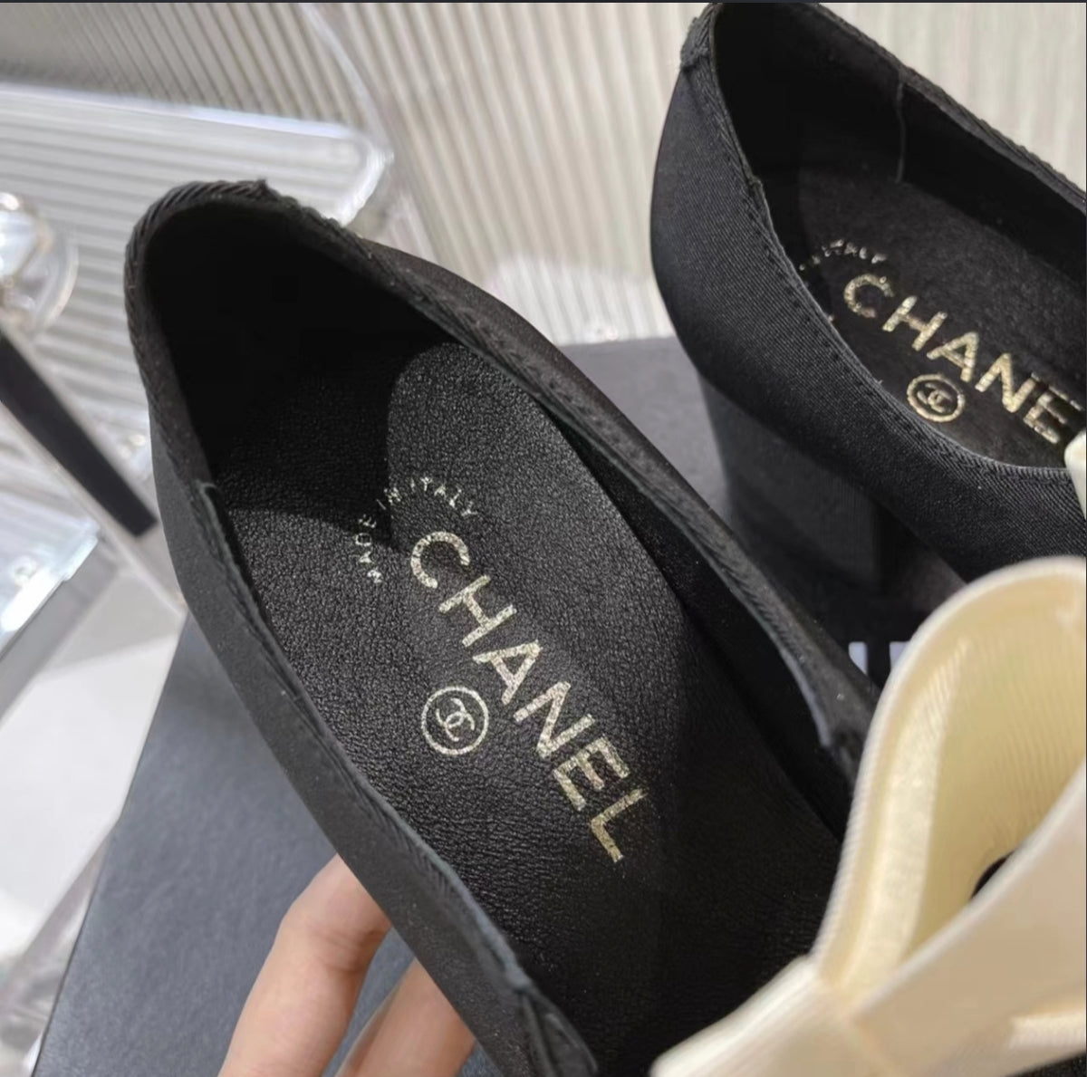 CHANEL Bow Mary Jane Flats