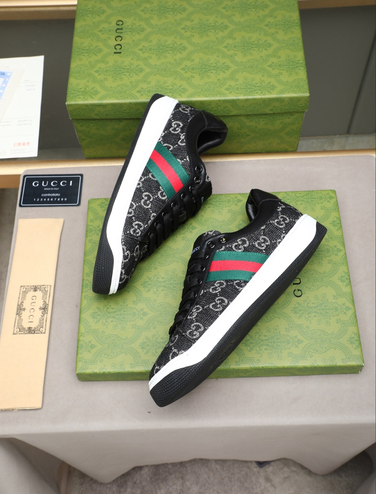 Gucci Ace GG Canvas Web Sneaker