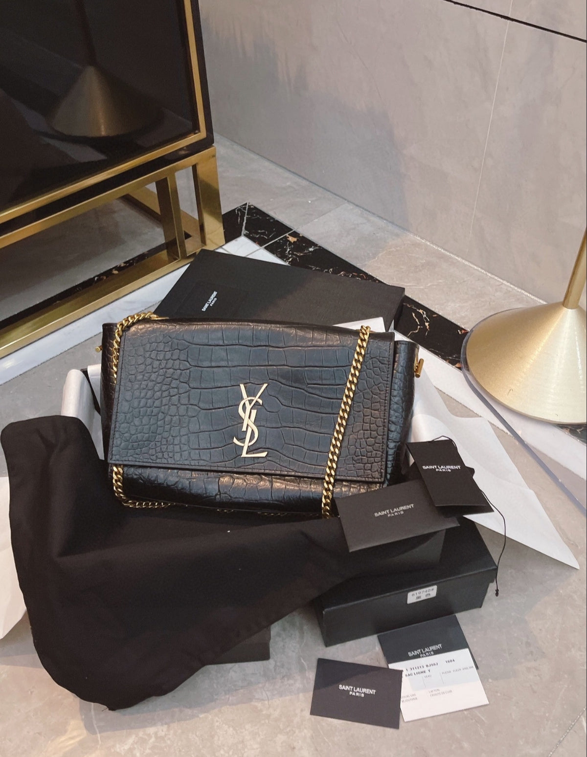 Saint Laurent Cassandre Chain Wallet