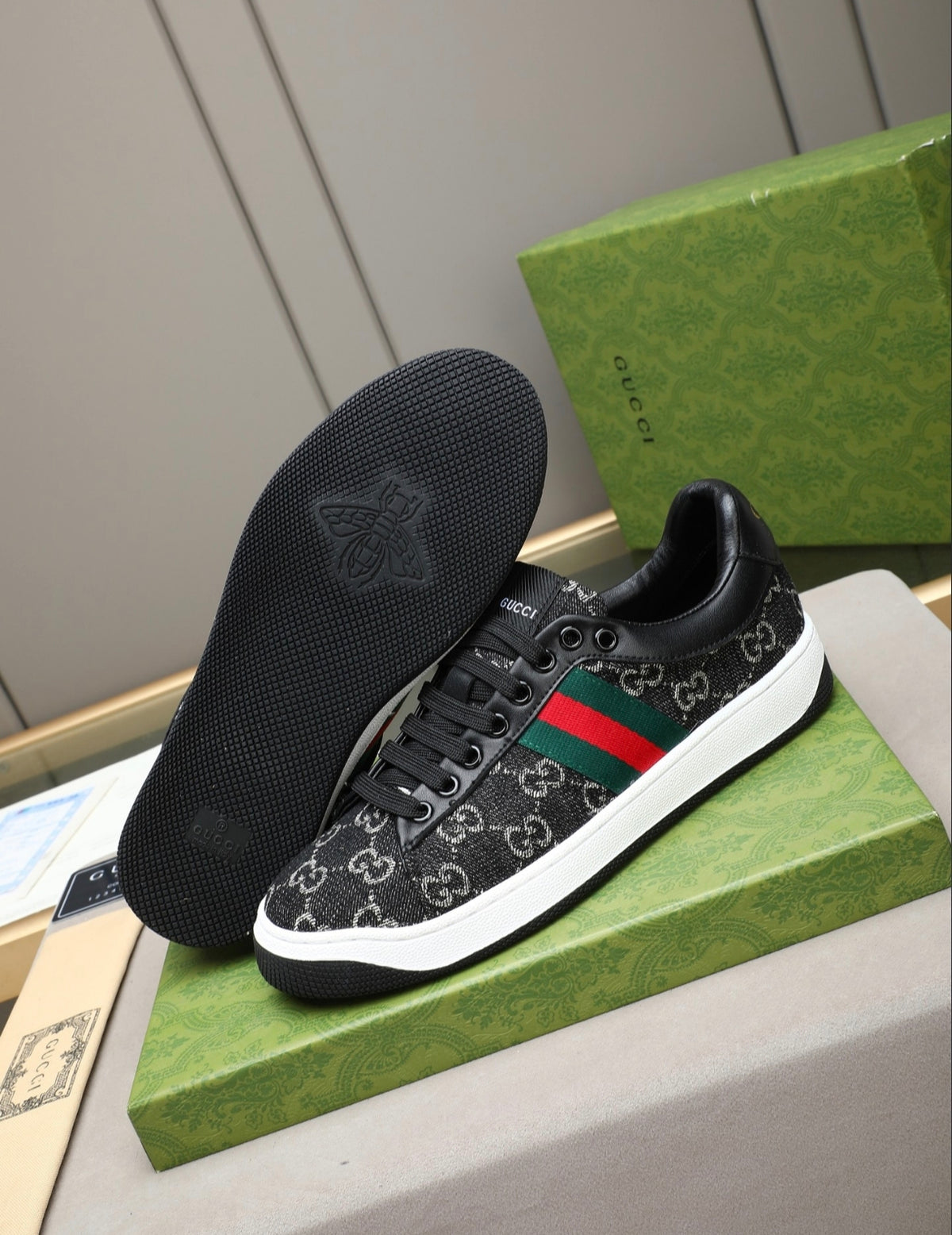 Gucci Ace GG Canvas Web Sneaker