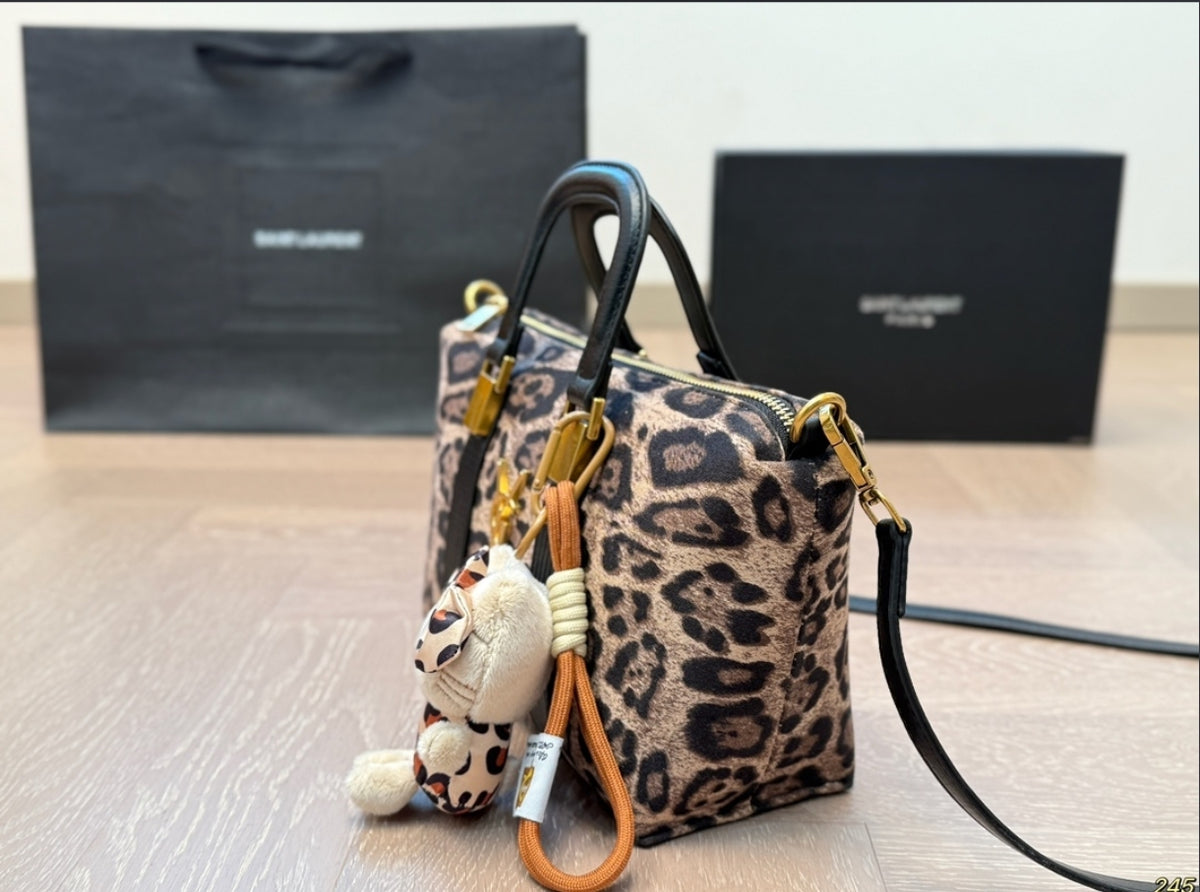 SAINT LAURENT BABY DUFFLE – LEOPARD PRINT