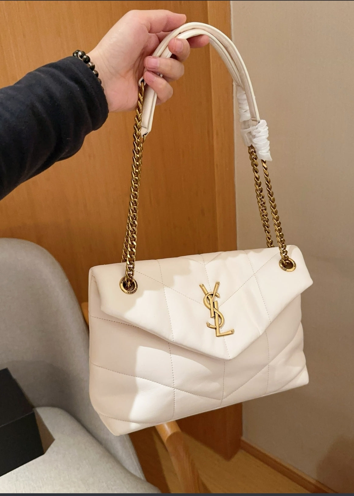 Yves Saint Laurent Puffer Medium in Lambskin