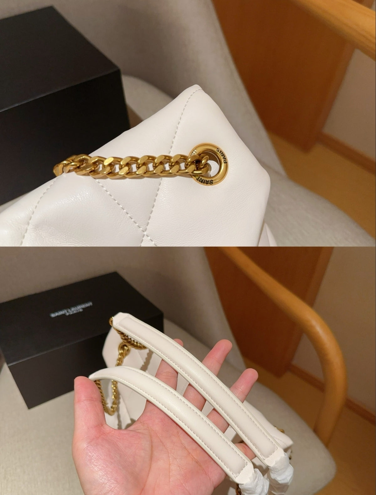 Yves Saint Laurent Puffer Medium in Lambskin