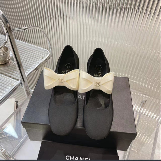 CHANEL Bow Mary Jane Flats
