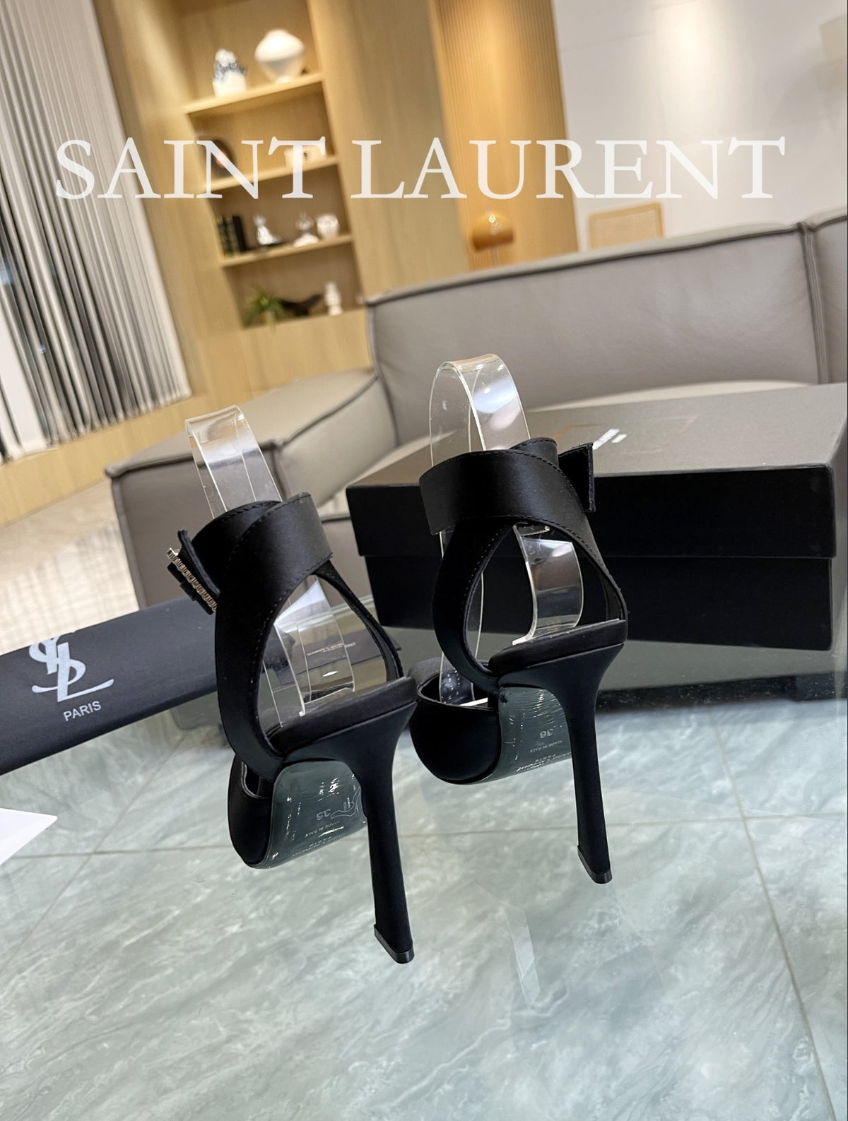 Saint Laurent Ankle-Strap Pointed Pumps