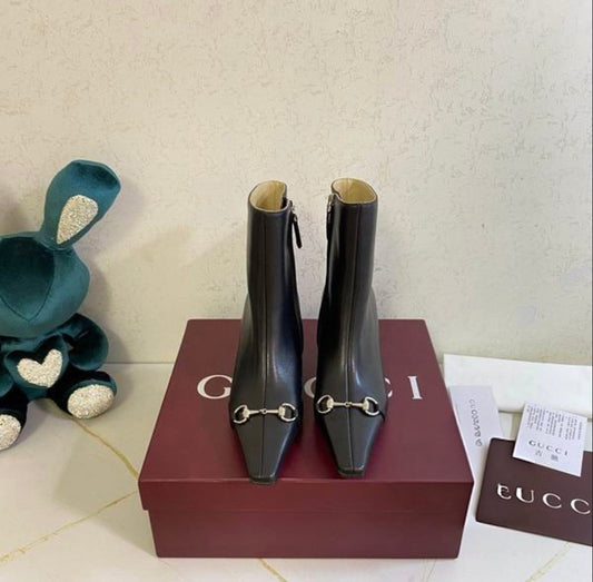 Gucci Horsebit Ankle Boots