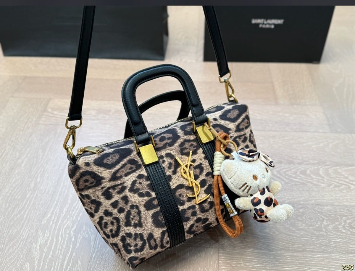 SAINT LAURENT BABY DUFFLE – LEOPARD PRINT